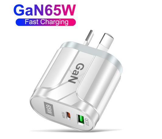 65W USB Type C Charger PD3.0 Australian AU Plug